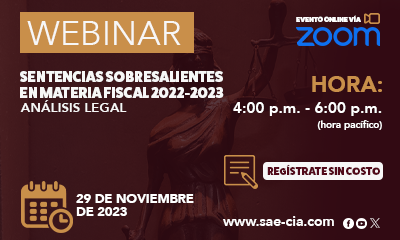 Sentencias Sobresalientes en Materia Fiscal 2022 2023