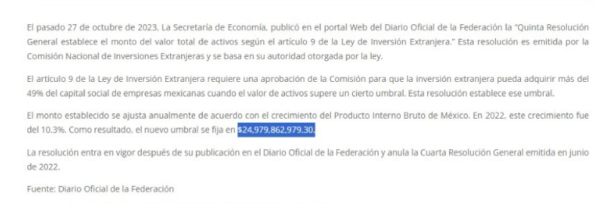 De la inversion extranjera en empresas mexicanas 3